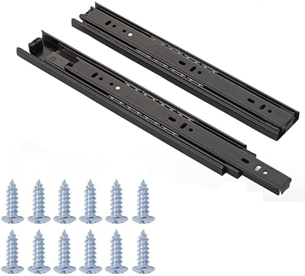 12-Inch Full Extension Quiet Ball Bearing Drawer Slides - 1 Pair-image