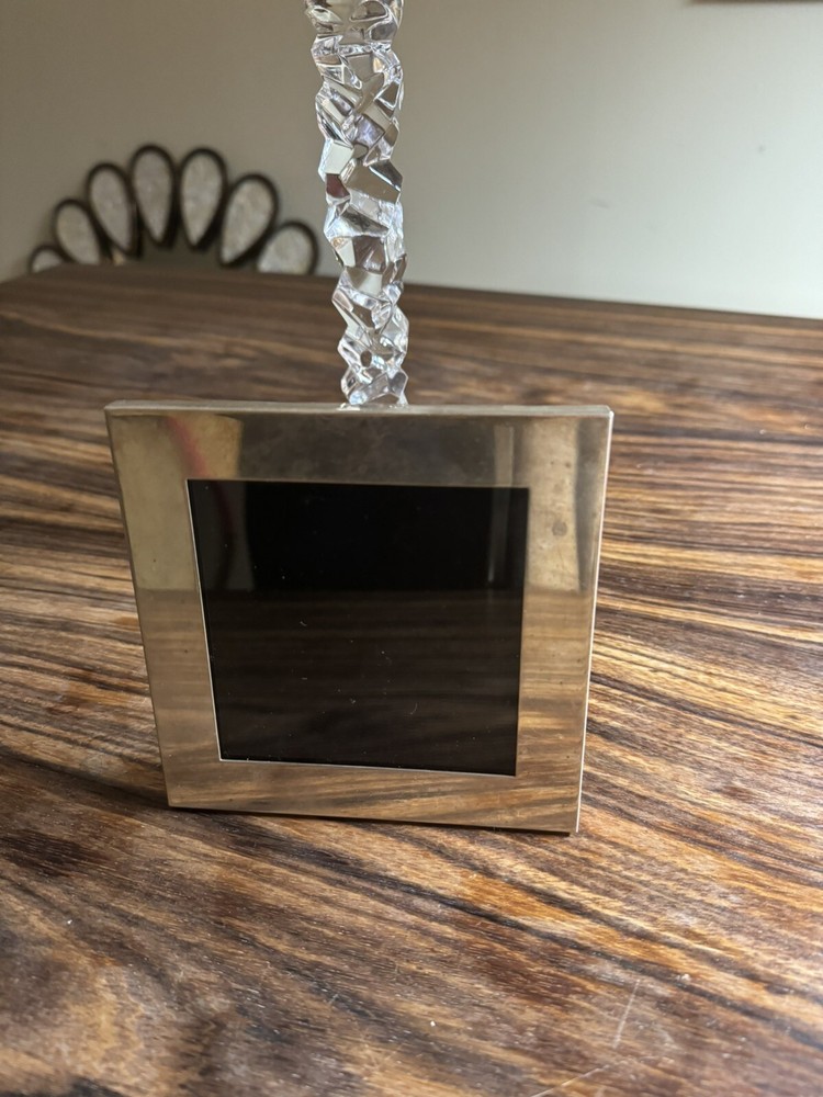 TIFFANY & CO. 925 Sterling Silver 4x4 Picture Frame Made in Italy. Grt condition