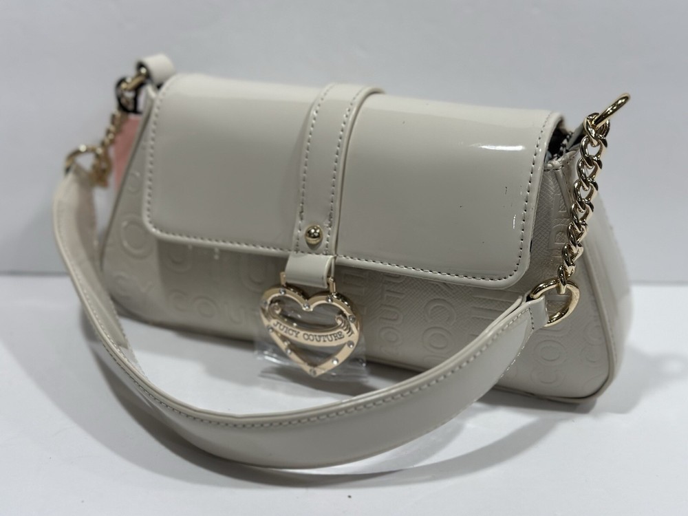 Juicy Couture Quilted Flap Shoulder Bag with Signature Logo