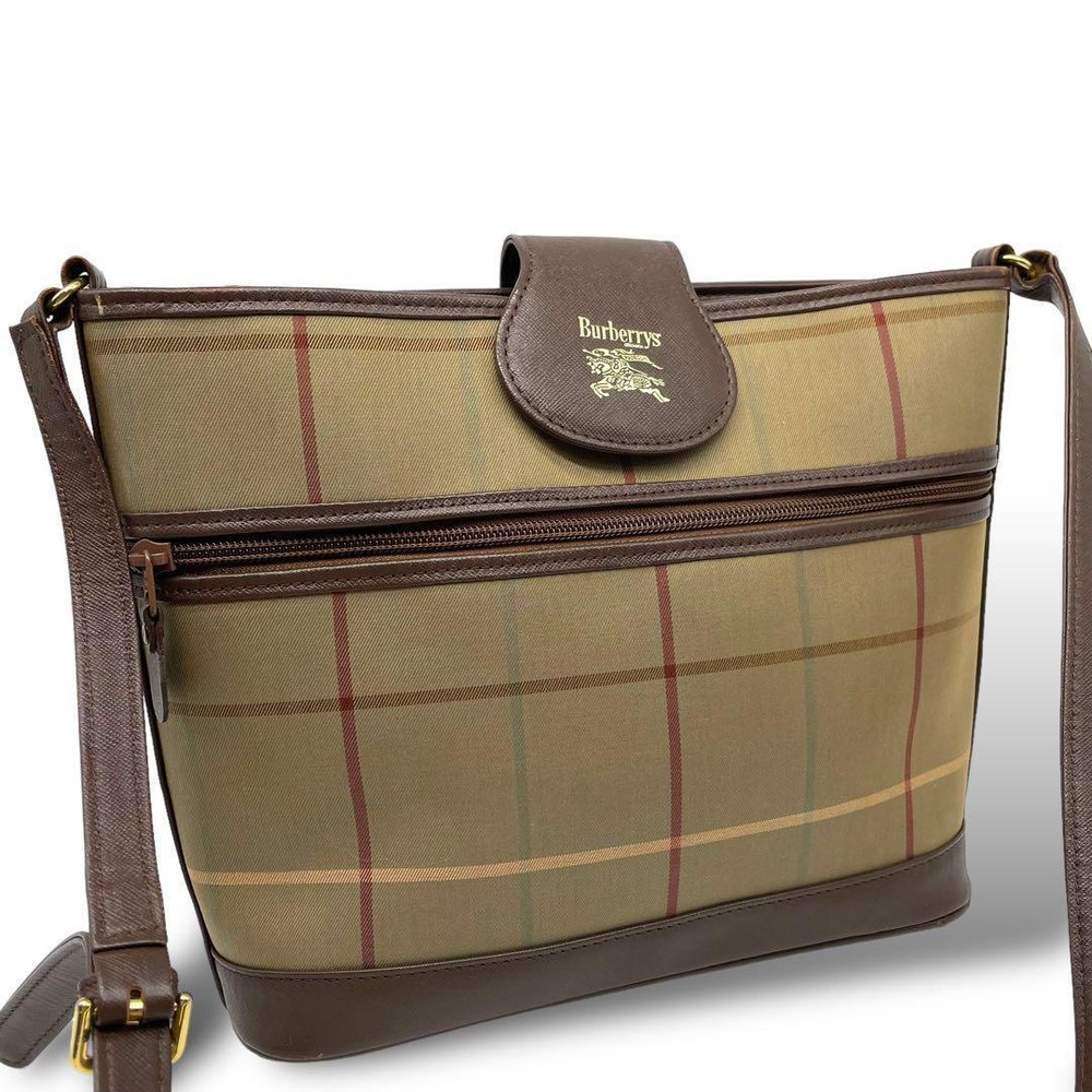 Burberry shoulder bag Nova check diagonally across the body brown