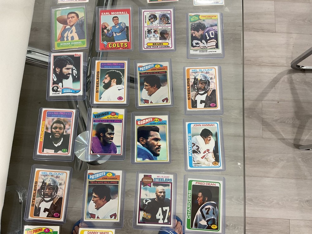 36 1970s topps football cards