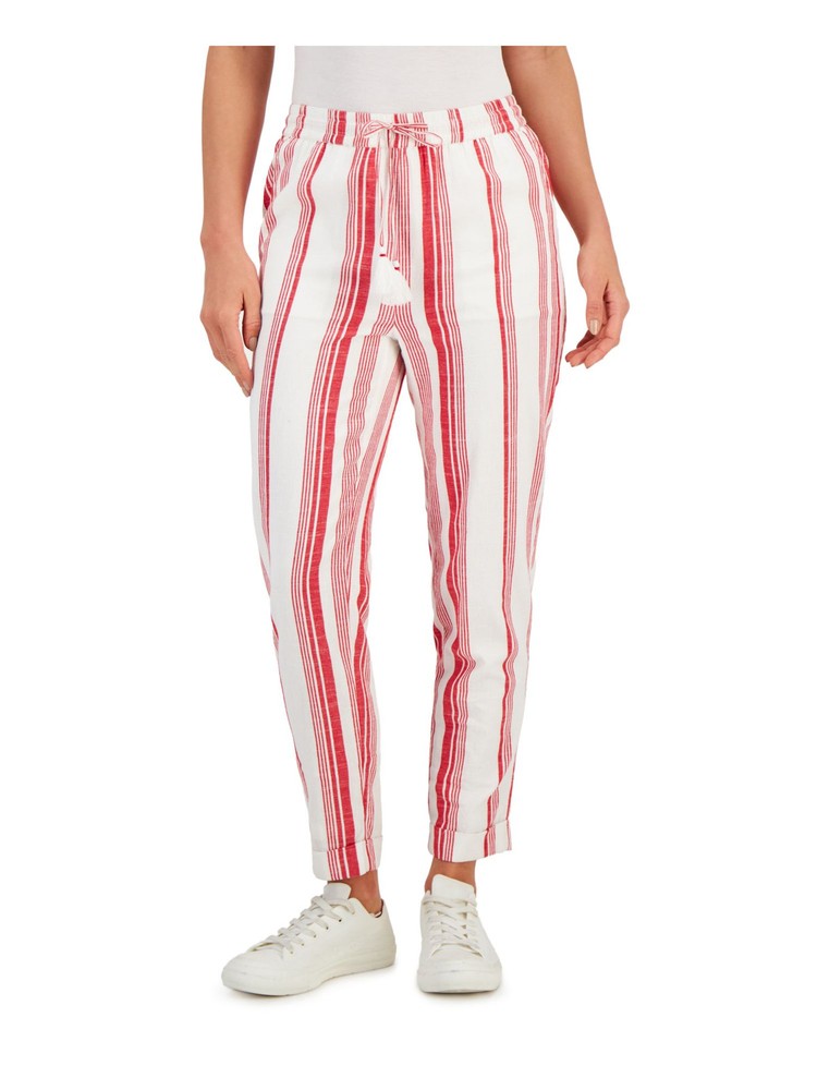CHARTER CLUB Womens White Lined Drawstring Elastic Waist Cuffed Pants XL