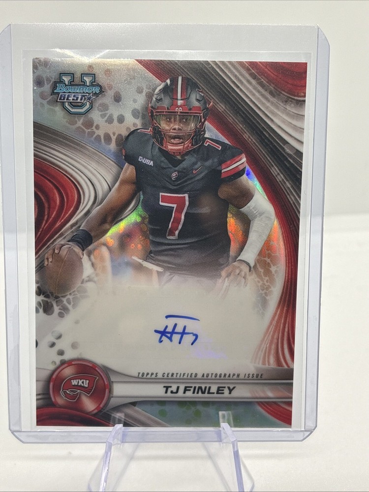 2024 Bowman University Best TJ Finley Auto BOA-TF Rookie Card