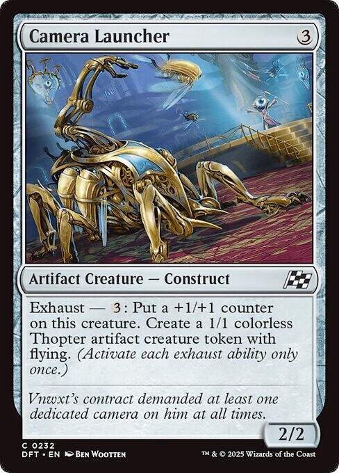 Presale MTG Aetherdrift Camera Launcher x4 Common Cards in NM-M Condition for Strategic Gameplay-image