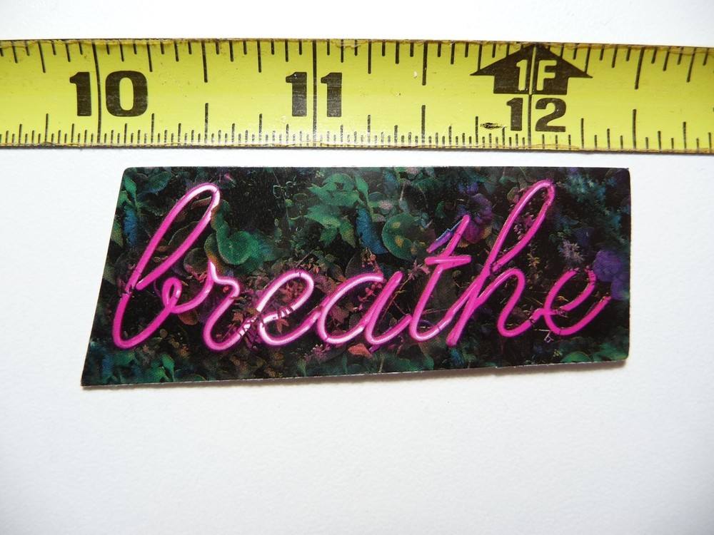 Breathe Motivational Sticker Decal for Scrapbooking and Journals