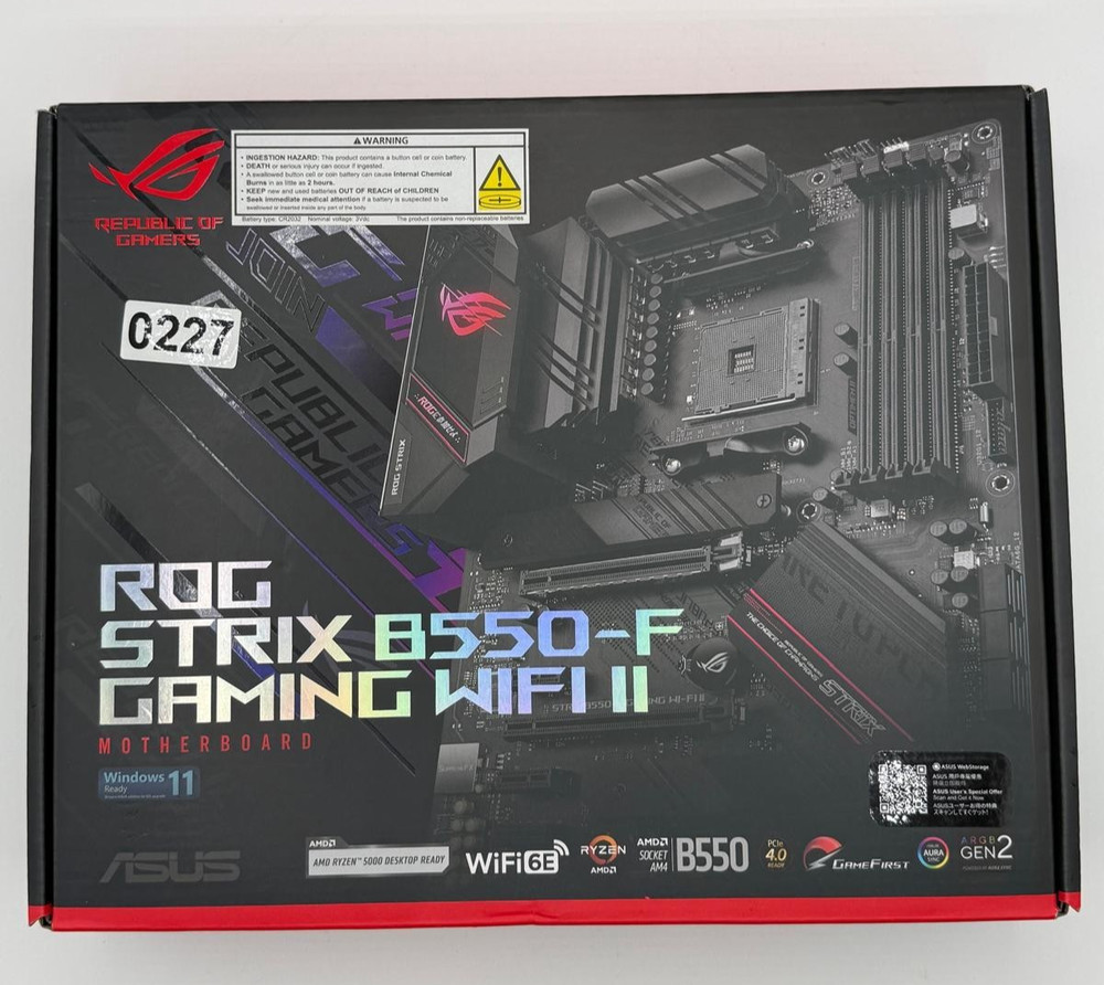 ASUS ROG STRIX B550-F GAMING WIFI II AM4 AMD SATA 6Gb/s ATX AMD Motherboard