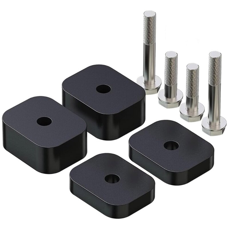 Durable Car Seat Risers Spacers with Recline Lift Jackers and Rubber Pad 387-2104  