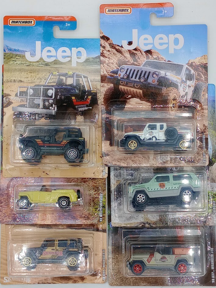 2019 Mattel Matchbox JEEP Series Lot of 6