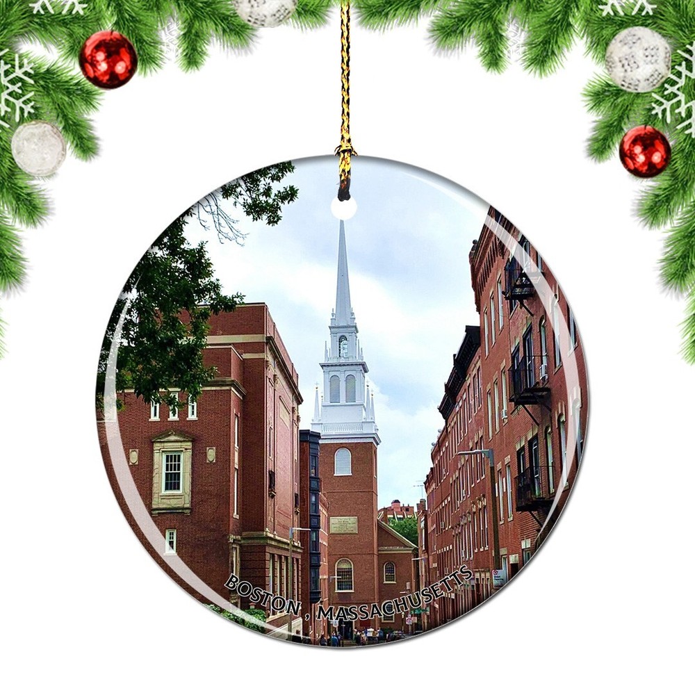 Boston Old North Church Christmas ornament - Massachusetts travel souvenir