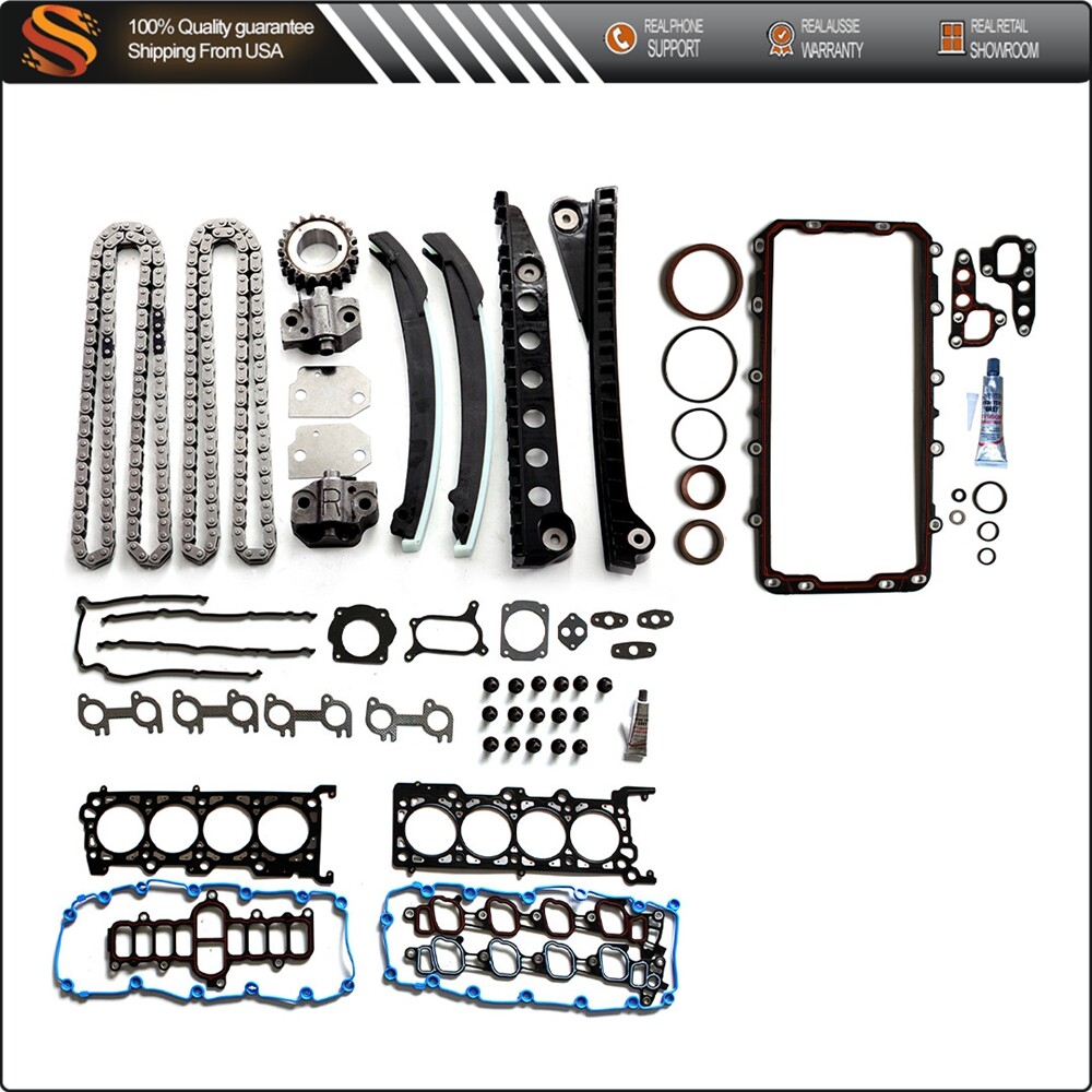 99 Ford Expedition 5.4L V8 SOHC Timing Chain Kit with Full Gasket Set VIN L