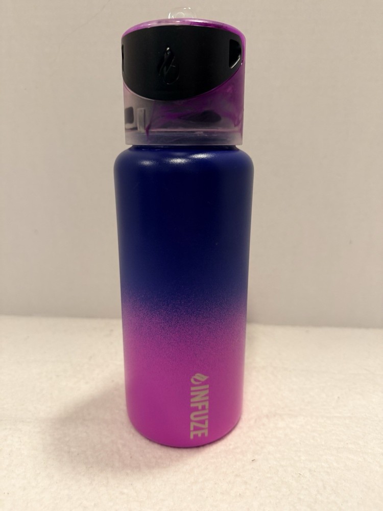 Infuze 32oz Water Bottle Purplish Blue & Pink w/ Lid Stainless Hydro Flask