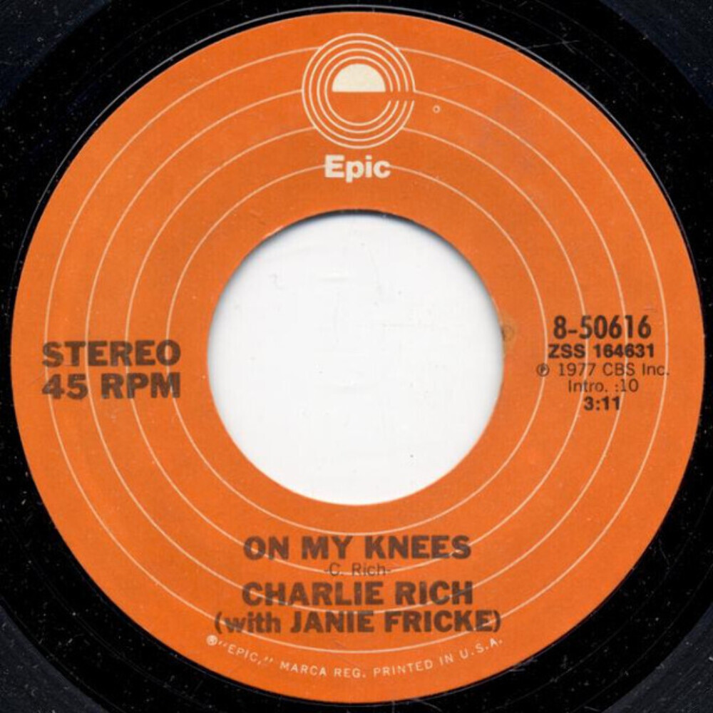 Charlie Rich With Janie Fricke - On My Knees - Epic - 8-50616 - 7