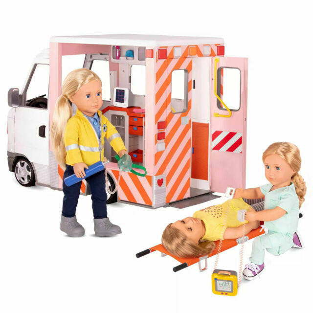 Our Generation Rescue Ambulance Dolls Playset - 30pcs