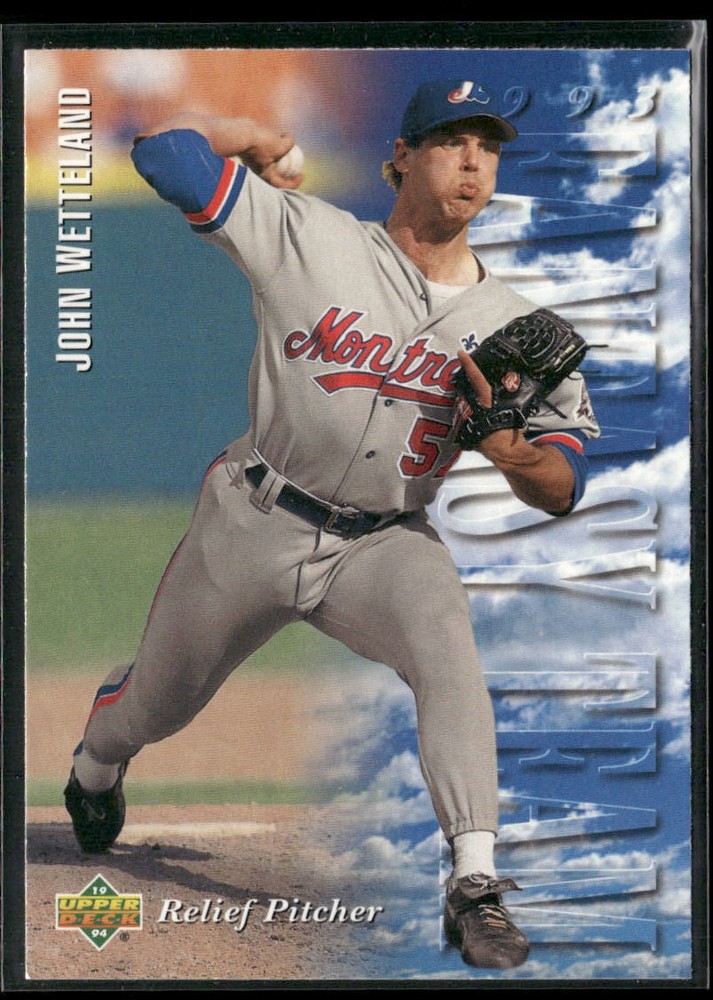 1994 Upper Deck John Wetteland #32 Montreal Expos Baseball Card