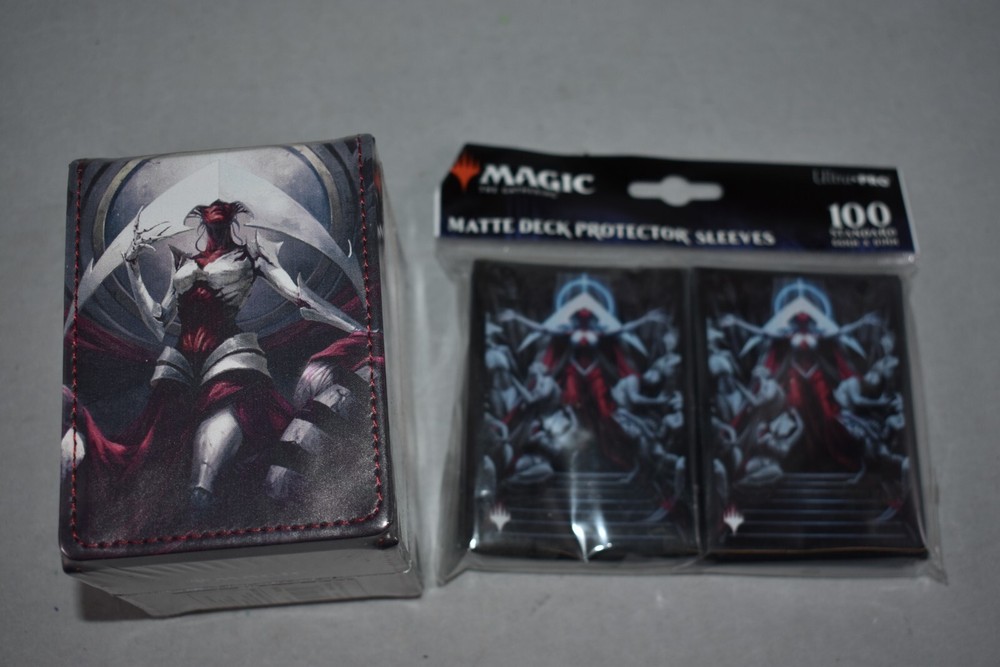 Ultra Pro ONE Phyrexia ELESH NORN Deck Box & 100 Sleeves Set for MTG Alcove Flip