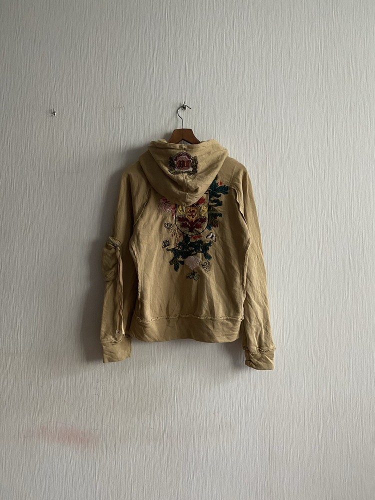 Vintage JW Los Angeles Johnny Was Tattoo Distressed Audigier Style Hoodie Y2k