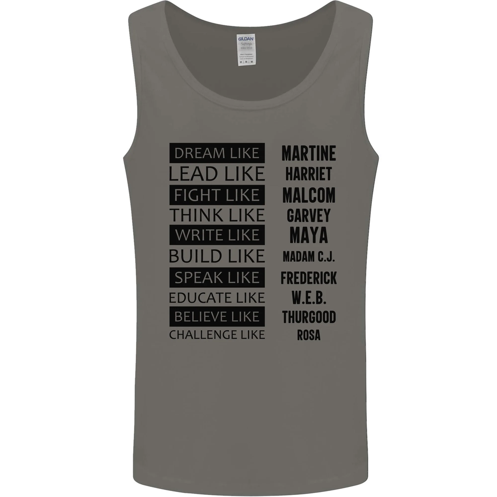Dream Like Black Lives Matter History Month Mens Vest Tank Top