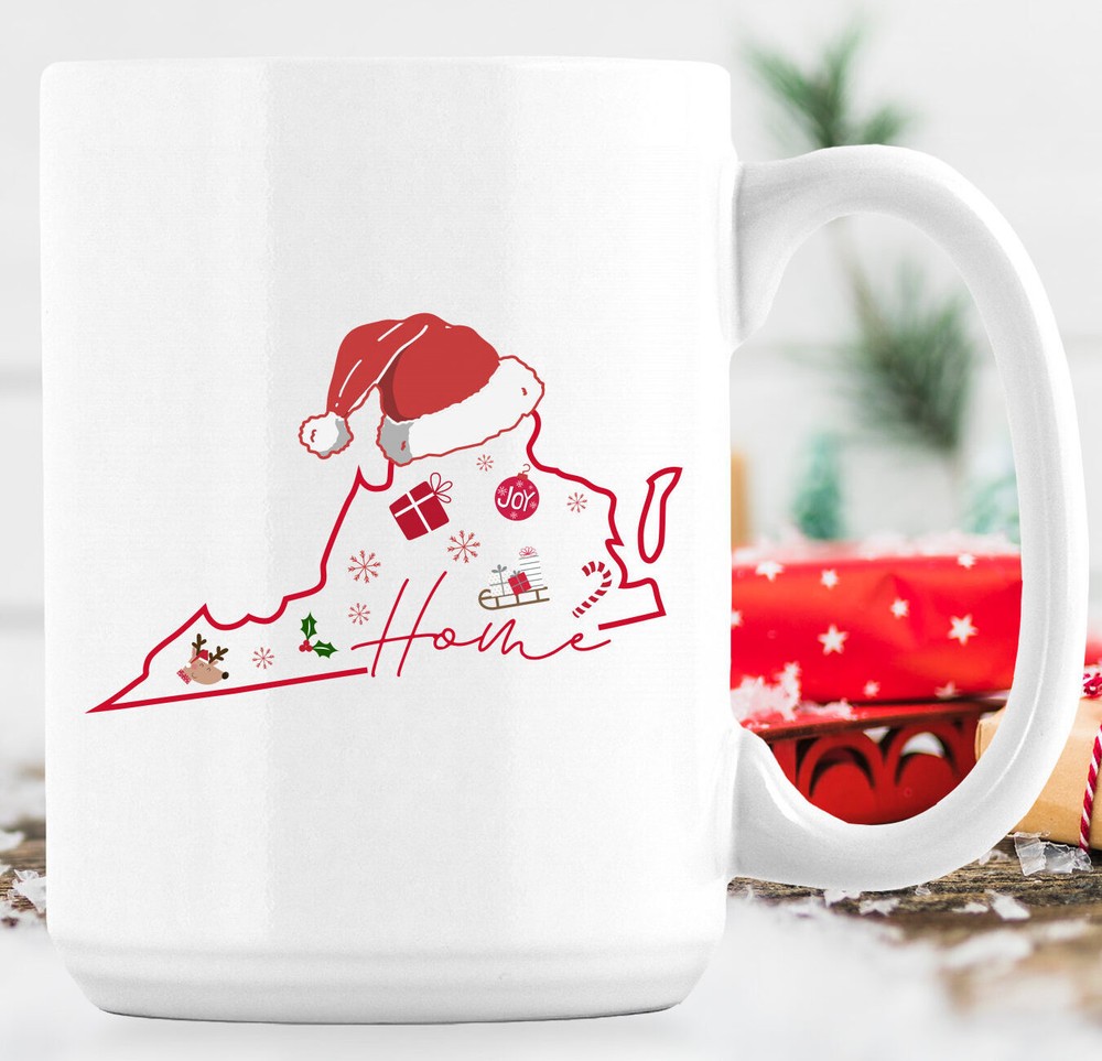 Virginia Pride Holiday Mug – Festive Virginian Xmas Gift