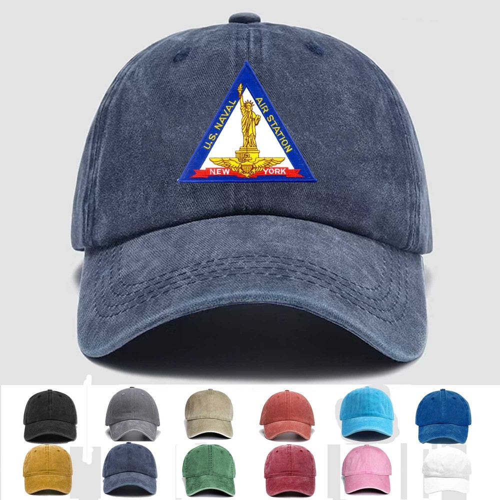 Custom Embroidered Hat New York Naval Air Station, Veteran Cap, Trucker Hat