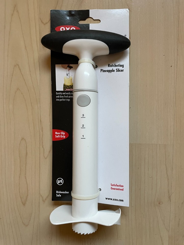 New White Oxo Good Grips Ratcheting Pineapple Slicer in Fresh Packaging