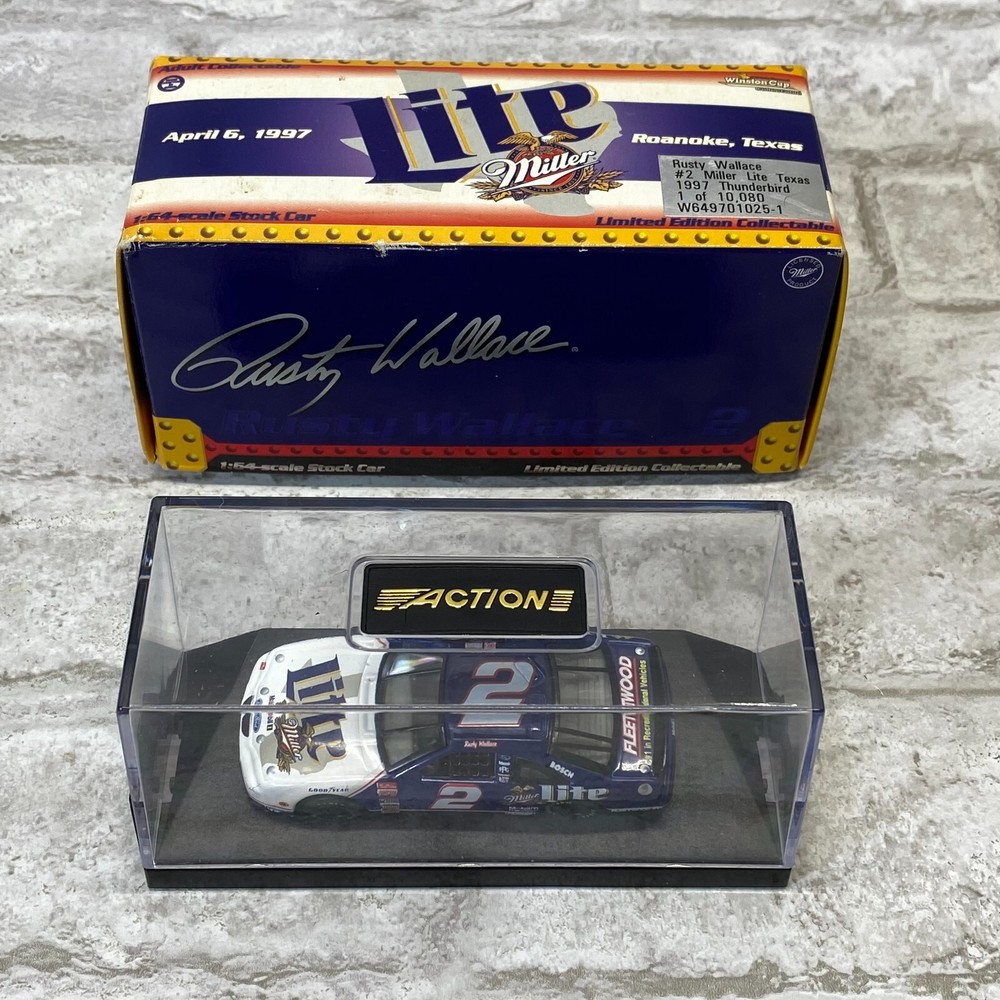 #2 RUSTY WALLACE  Miller Lite 1997 Thunderbird  ACTION 1:64 Winston Cup