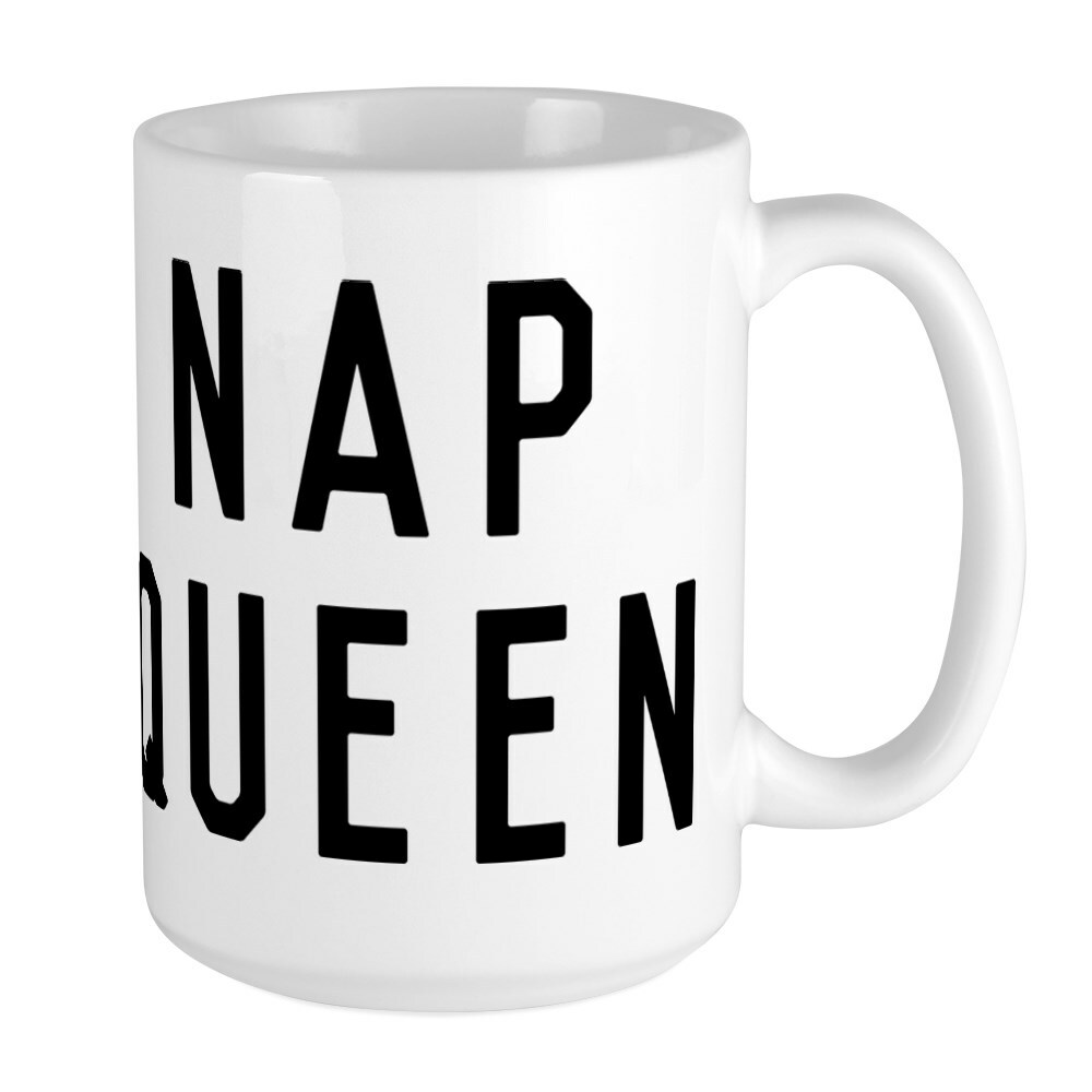 CafePress Nap Queen Coffee Mug, Large 15 oz. White Coffee Cup (56592013)