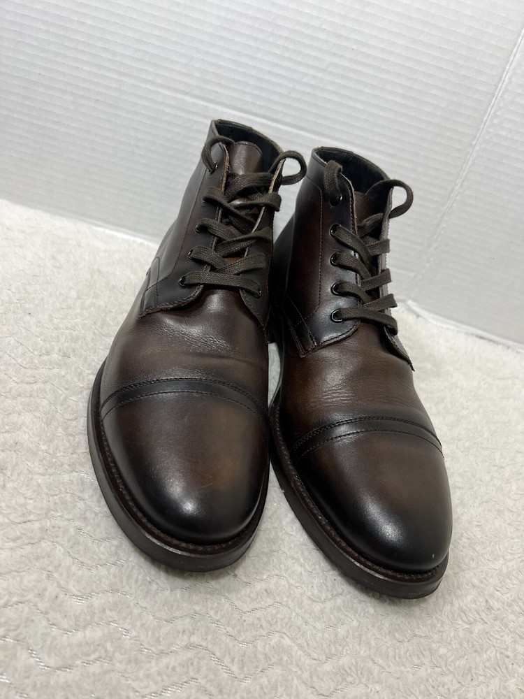 Thursday Boot CADET Men’s Size 11 Rich Mahogany Brown Leather Cap Toe Ankle Boot