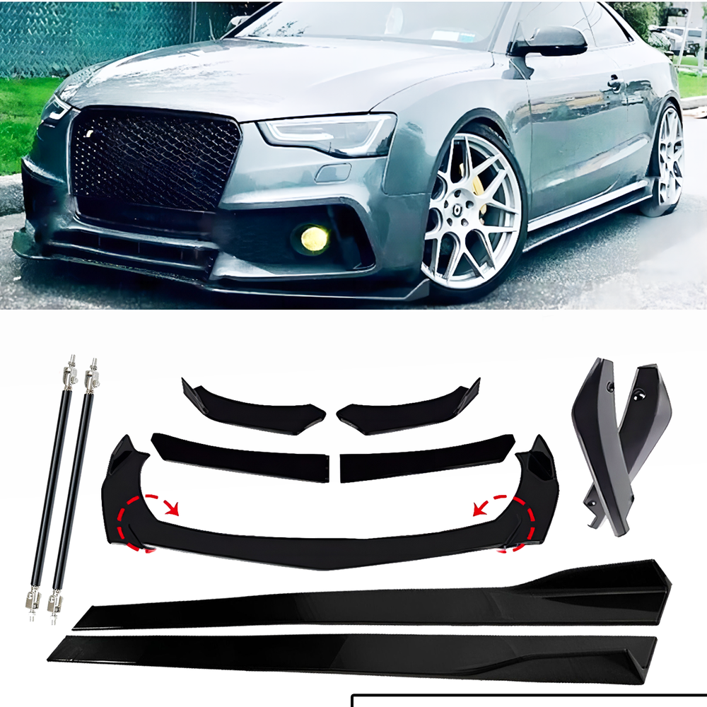 Audi A5 S5 RS5 Front Bumper Lip Spoiler Rear Diffuser Side Skirts Body Kit