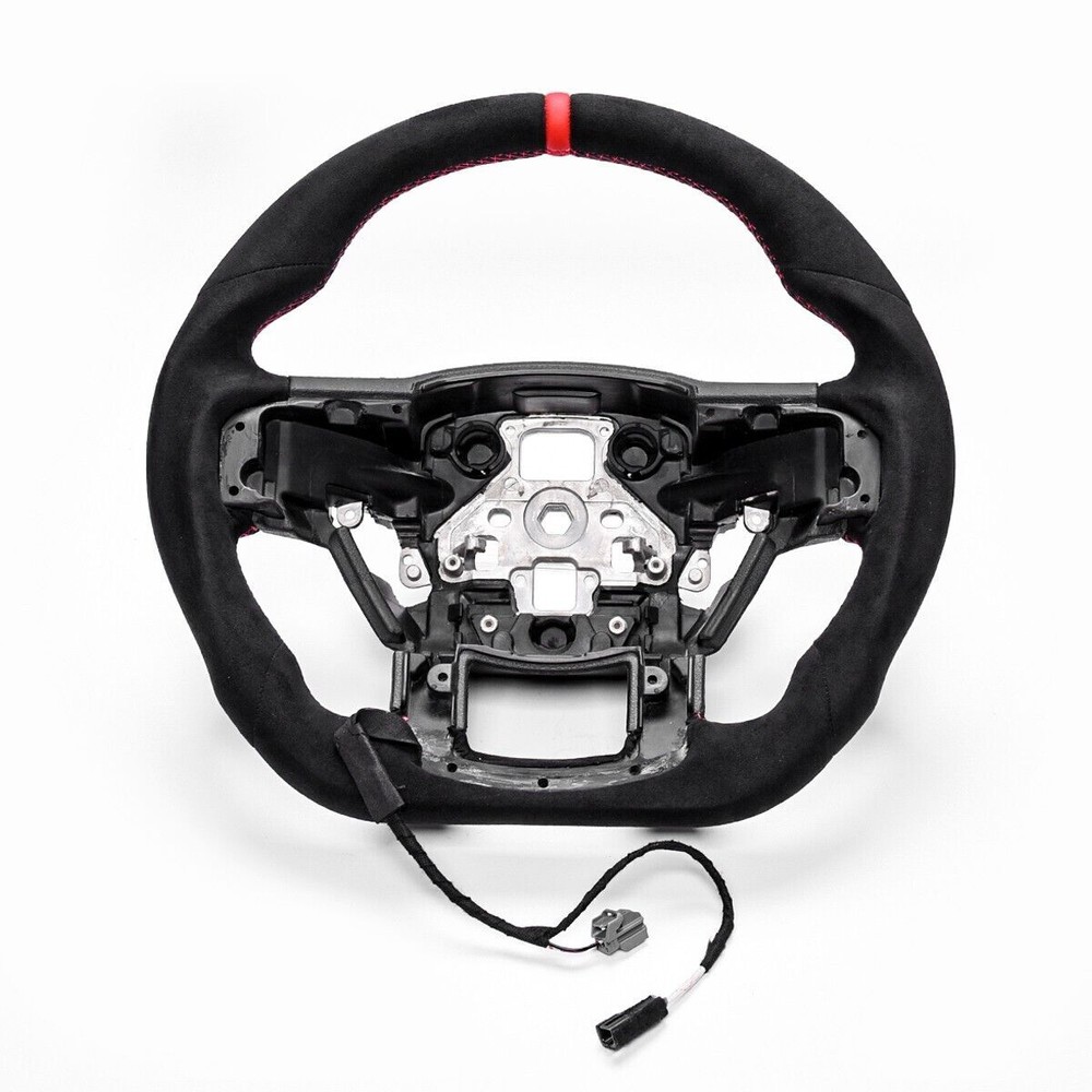 Real Alcantara Steering Wheel 2015-20 F-150 F-250 F350 Raptor Super Duty W/heaed