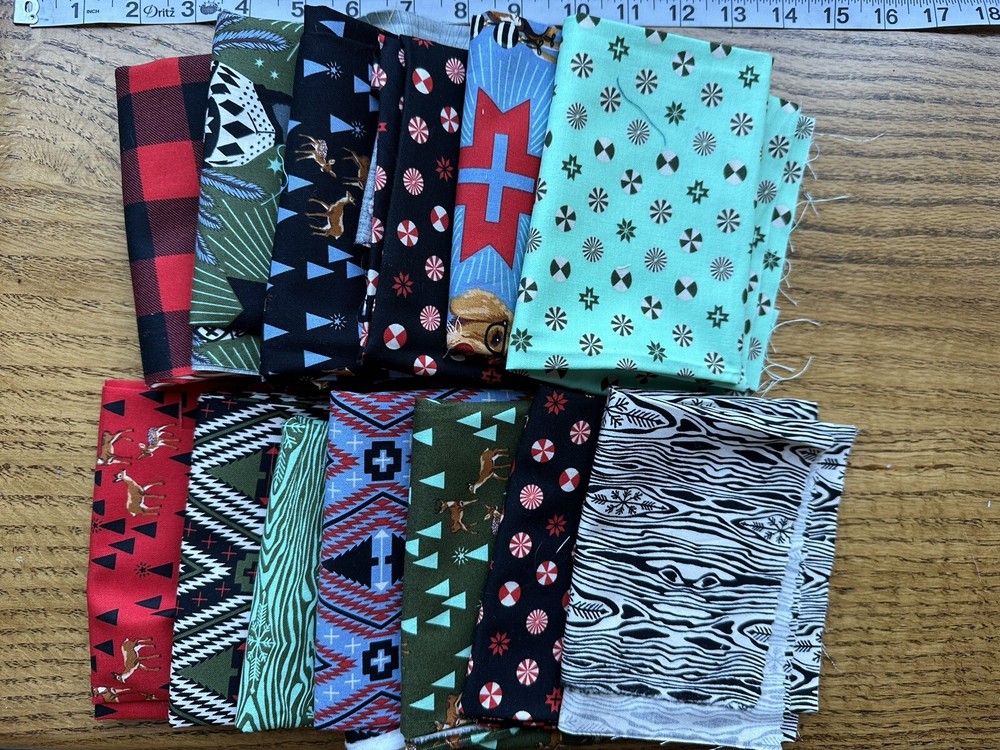 FLASH SALE Tula Pink HOLIDAY HOMIES Quilting Cotton FQ Bundle OOP Xmas-image