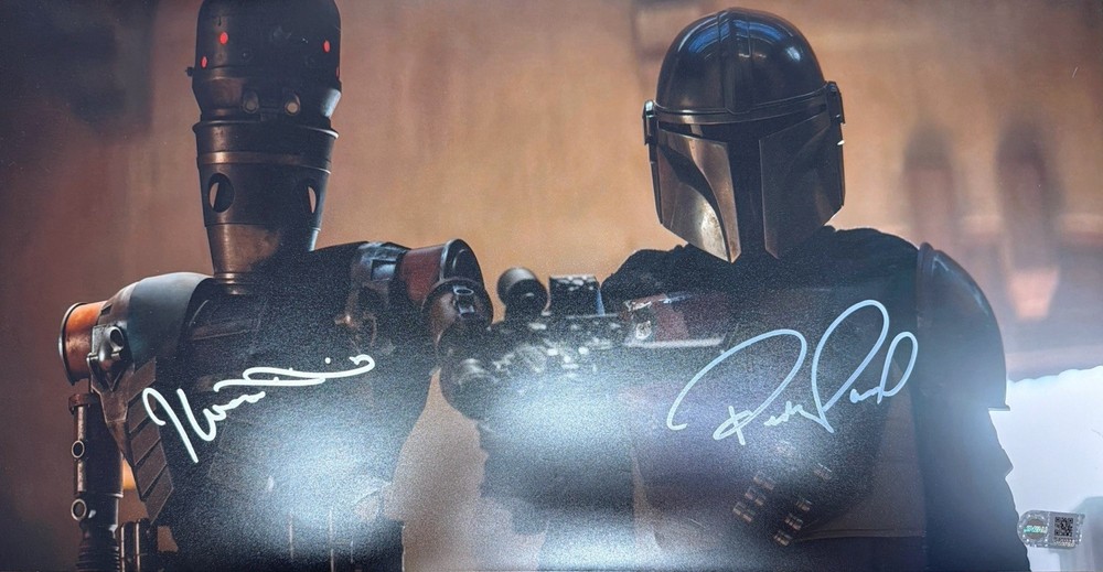 SWAU Star Wars The Mandalorian Signed By Pedro Pascal And Taika Waititi 10x20