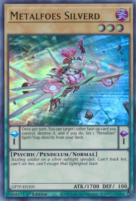 Metalfoes Silverd Ultra Rare 1st Ed MP GFTP-EN101