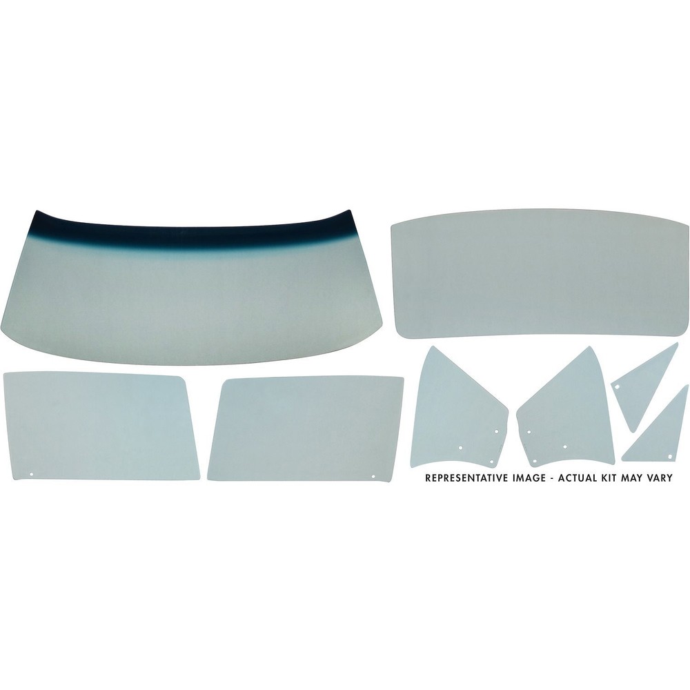 Golden Star GS02-664S Glass Kit 1966-1967 Chevy II/Nova 2-Door Sedan (Post Car)
