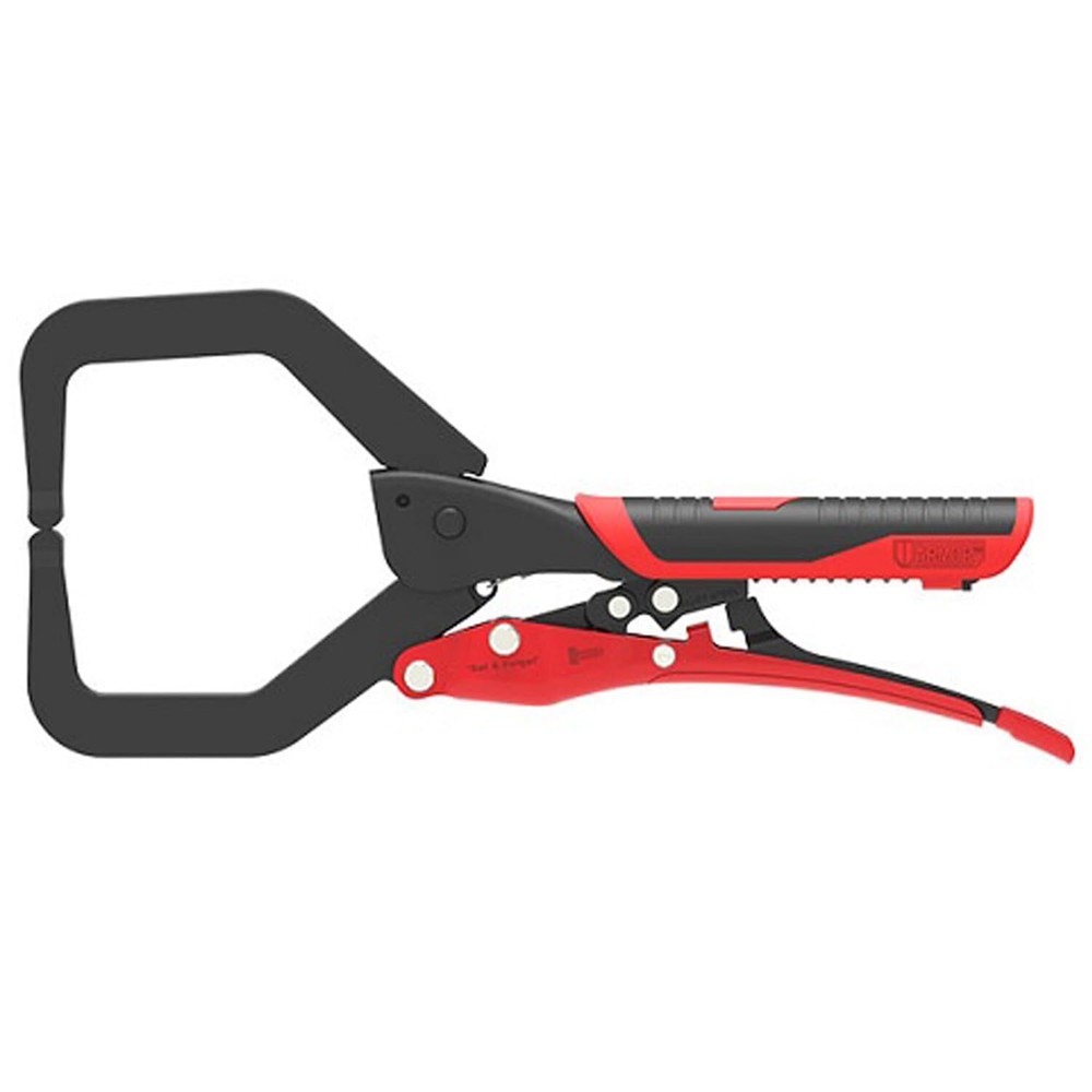 Locking C-Clamp - 11 Welding Clamp with Auto Adjust Design & Comfortable Gri