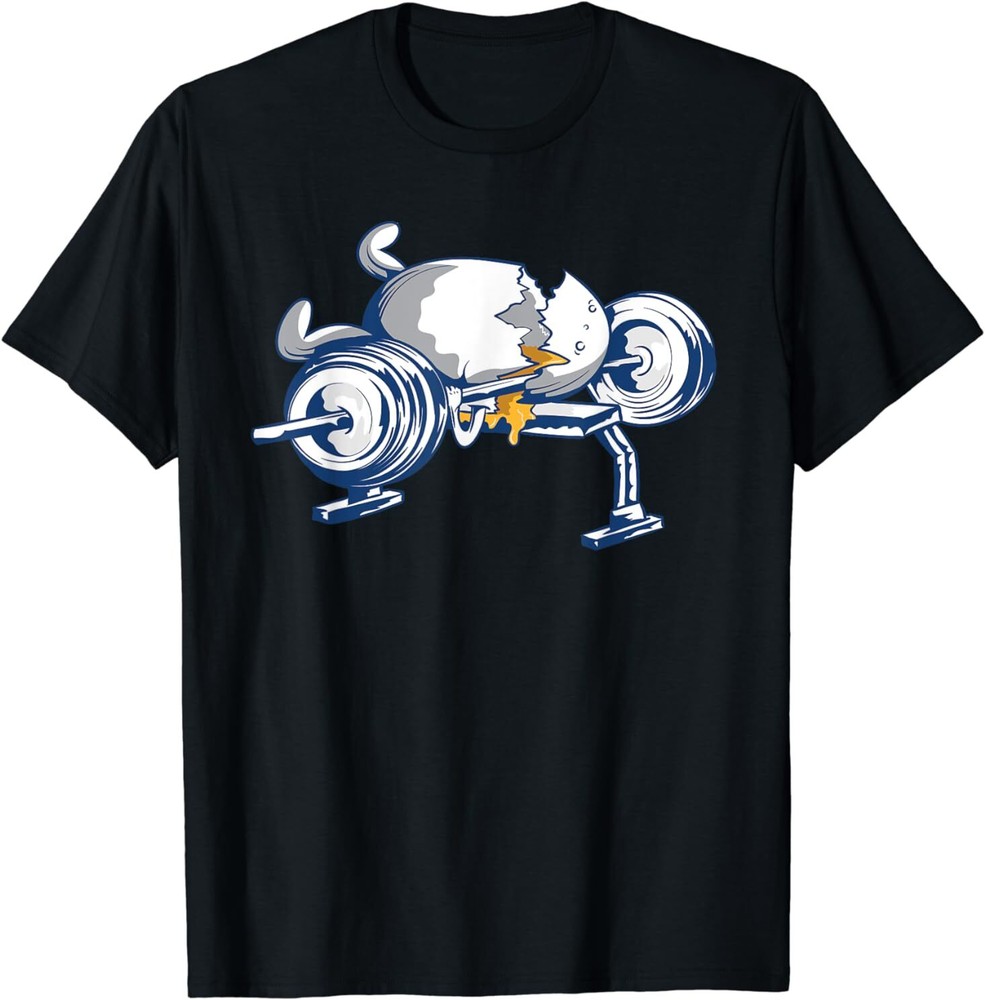 NEW LIMITED Egg Weight, Lifting Accident Fitness Gym Motivation T-Shirt S-3XL