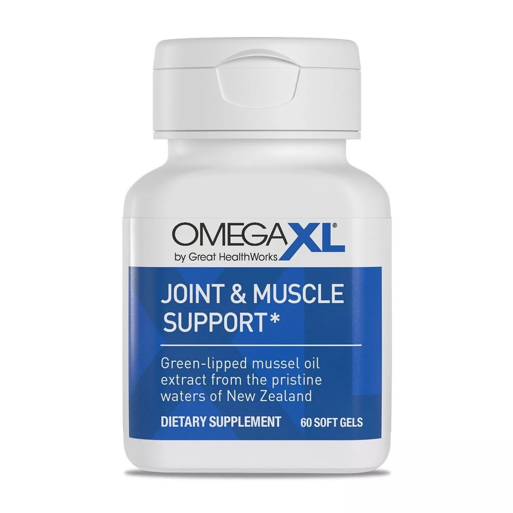 Omega XL 60ct by Great HealthWorks: Small, Potent, Joint Pain Relief - Omega-3