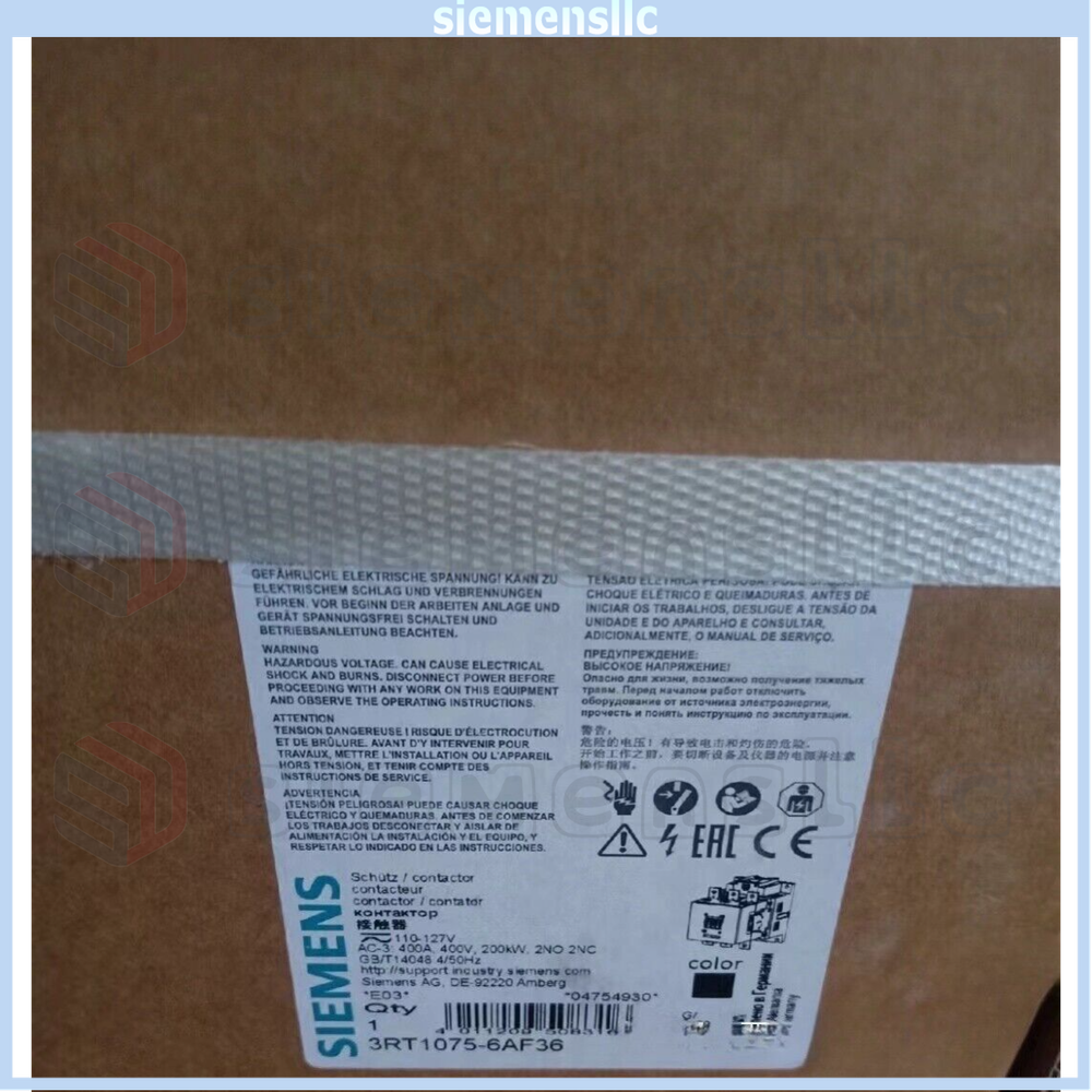 3RT1075-6AF36 SIEMENS Power Contactor Expedited Shipping UPS Express Spot Goods