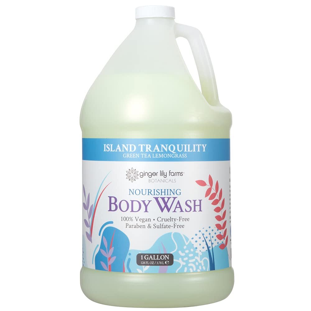 Nourishing Vegan Body Wash with Green Tea & Island Tranquility Scent