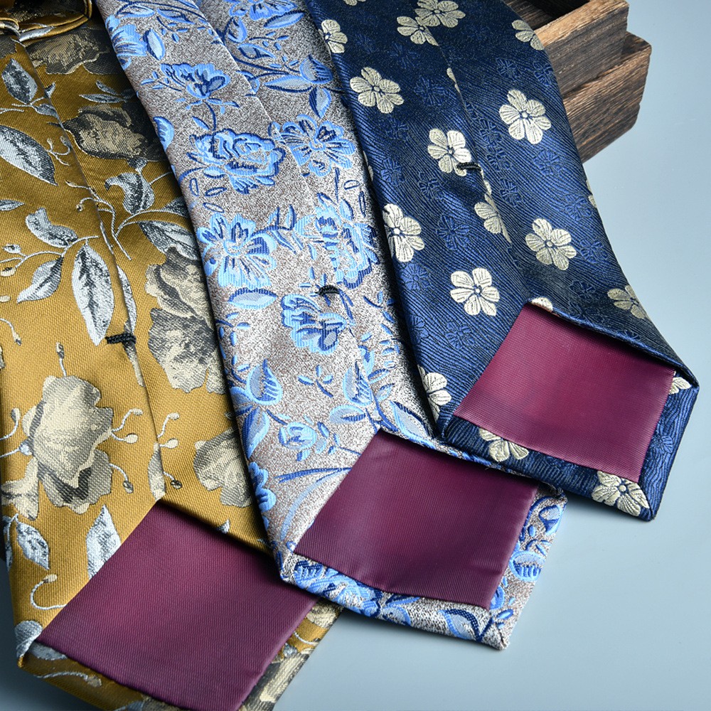 Men's Jacquard Formal Tie for Business Wear 8cm Wedding Regular Prom with Box