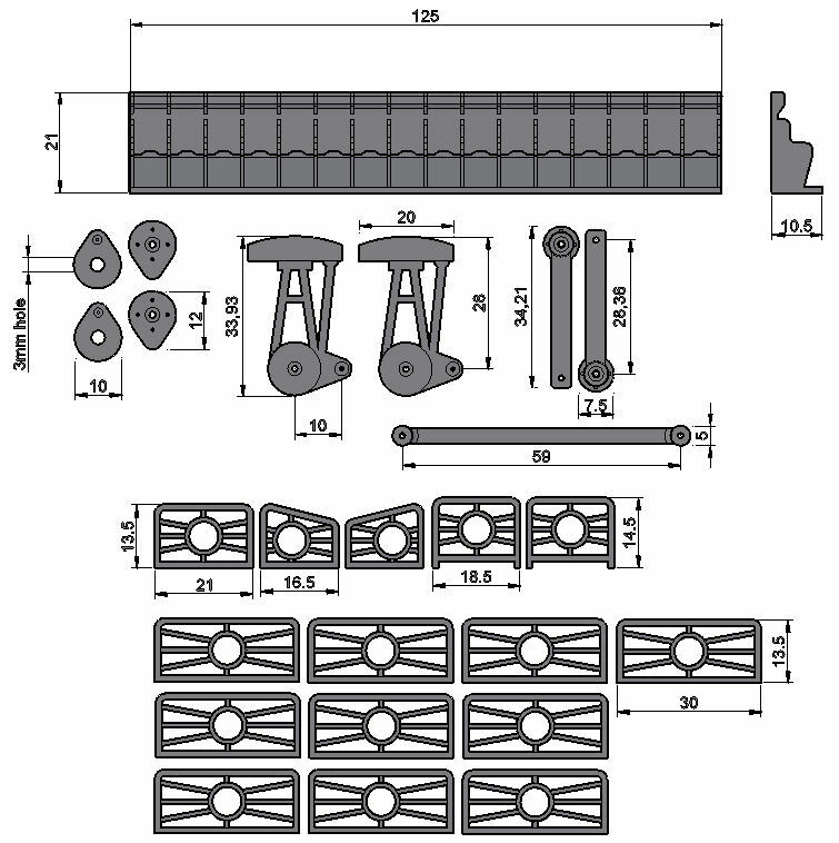 1:76 scale Showman's fairground Miami 3D printed parts only (Not full kit)