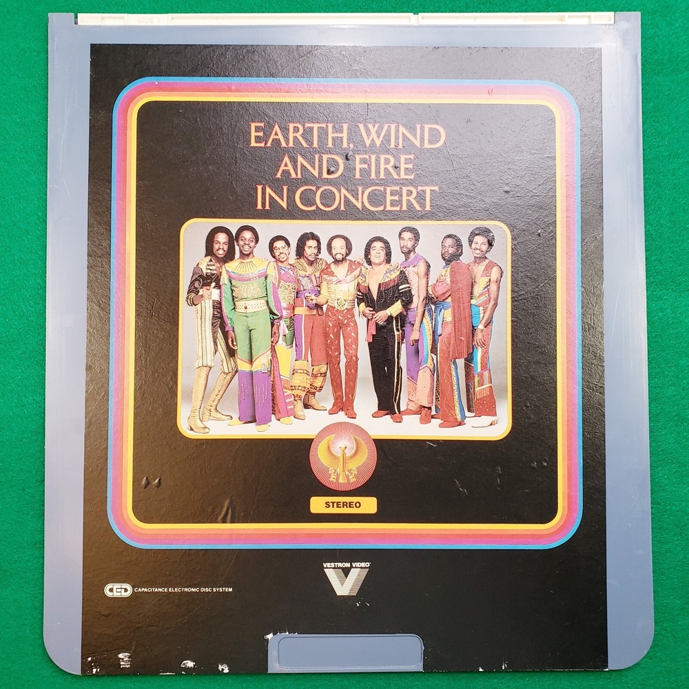 Earth Wind and Fire in Concert-Capacitance Electronic Disc (CED) (USED) UNTESTED