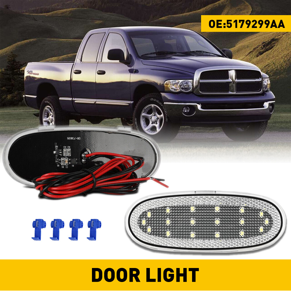 2pcs LED Door Panel Lights for 2004-2009 Dodge Durango RAM Interior
