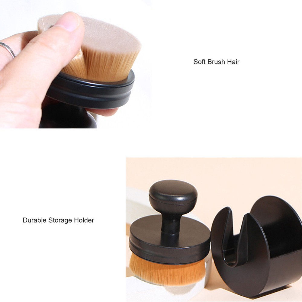 Foundation Makeup Brush Flat Top Shed Free Strong Grasping Portable Makeup Brush