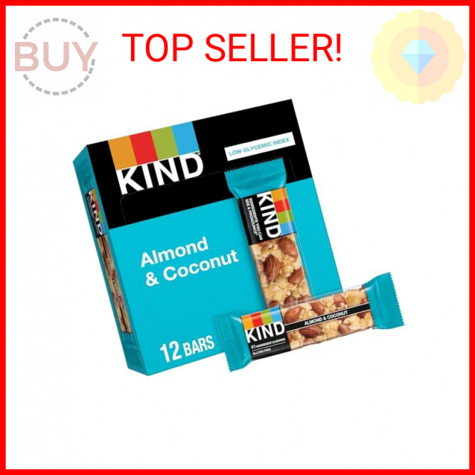 KIND Almond Coconut Bars - Gluten Free Healthy Snacks 12ct