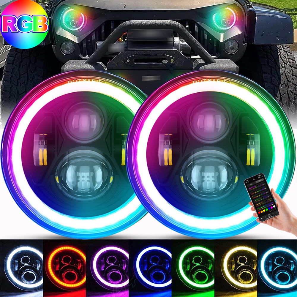For 07-18 Jeep Wrangler JK LED RGB Lights 7