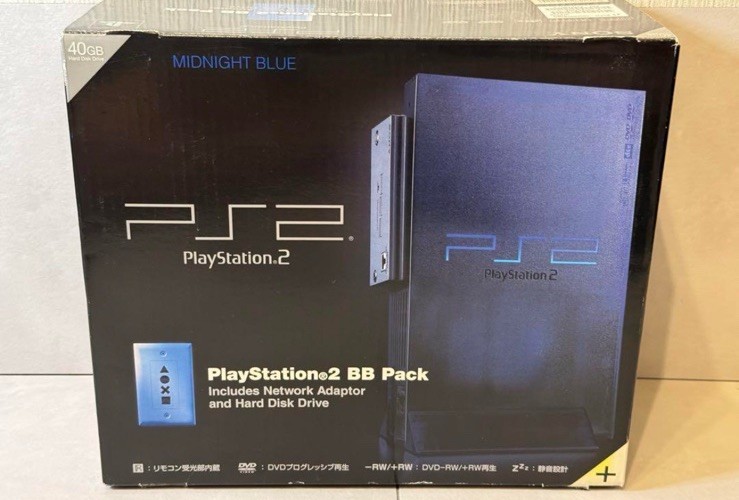 Excellent Sony PlayStation2 PS2 SCPH-50000 MidnightBlue Console NTSC-J Tested