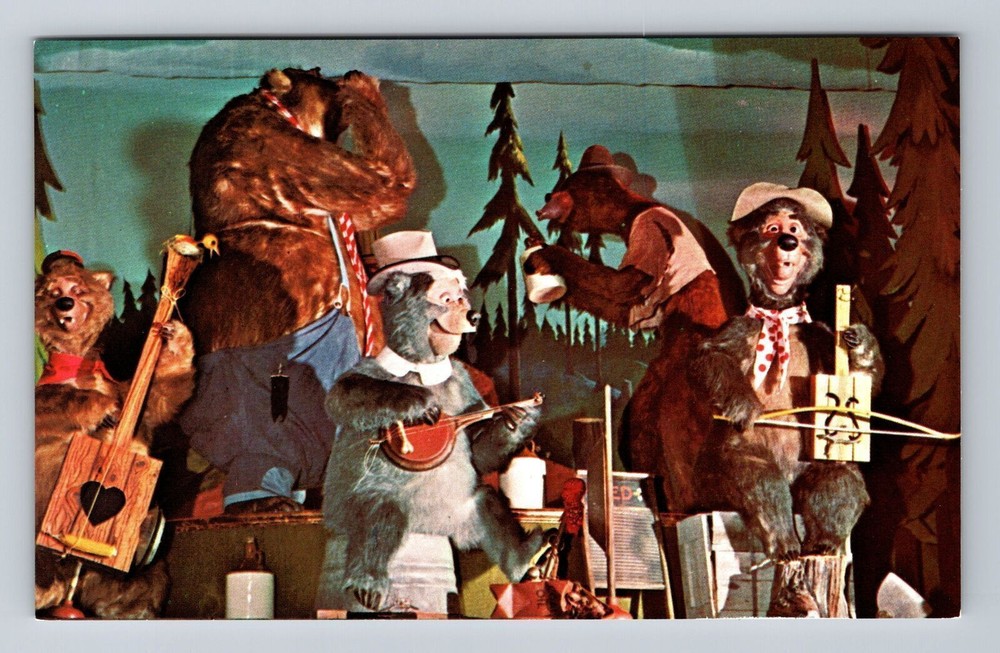 Vintage Disney World Orlando Florida Country Bear Jamboree Postcard