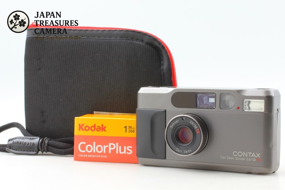 All Works [N MINT+++] CONTAX T2 Titan Black Point & Shoot 35mm Film Camera JAPAN