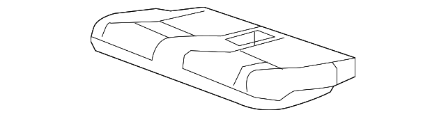 Genuine GM Ebony Rear Driver Side Seat Cushion Cover 25816425