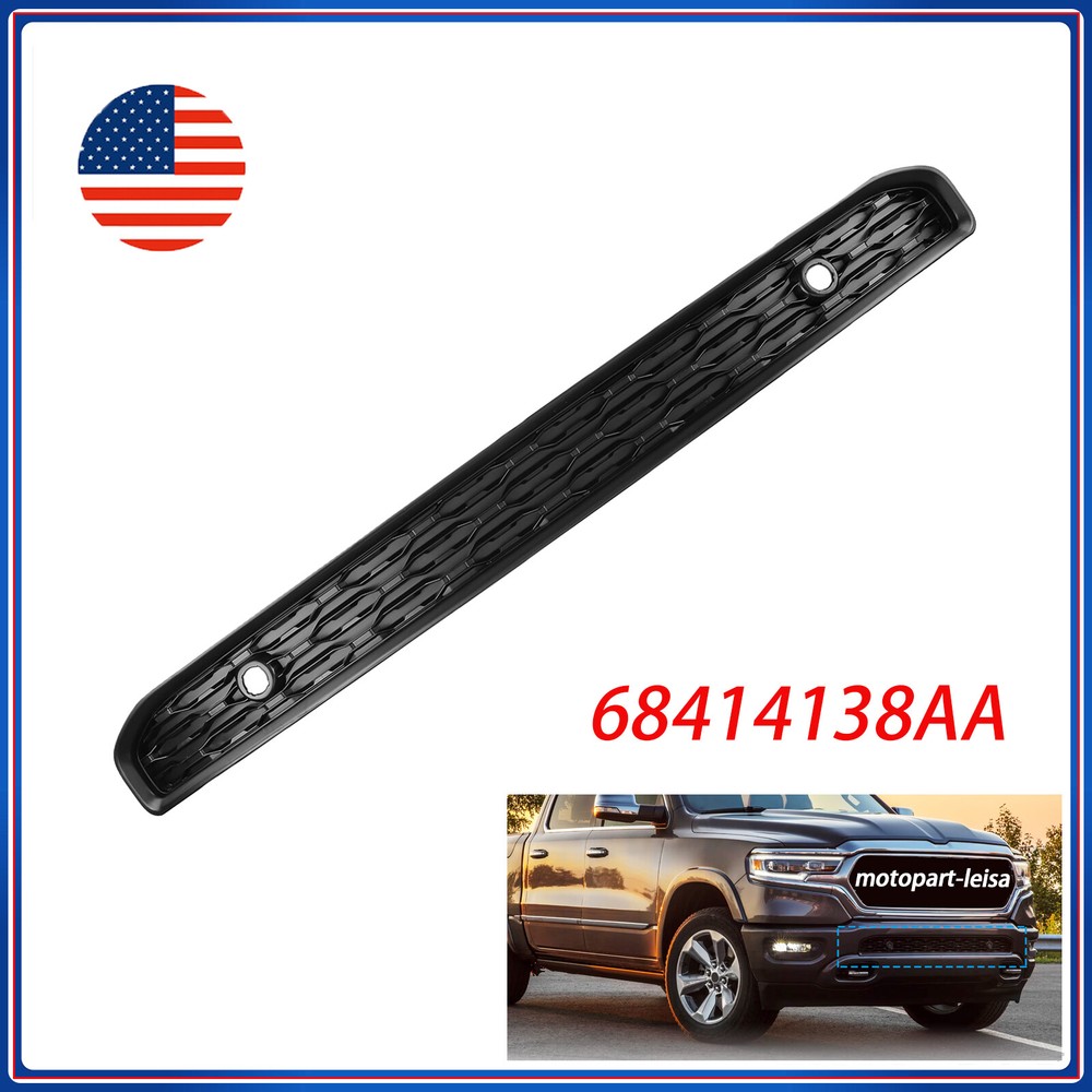68414138AA For 2019-2024 Dodge Ram 1500 Glossy Black Front Bumper Lower Grille